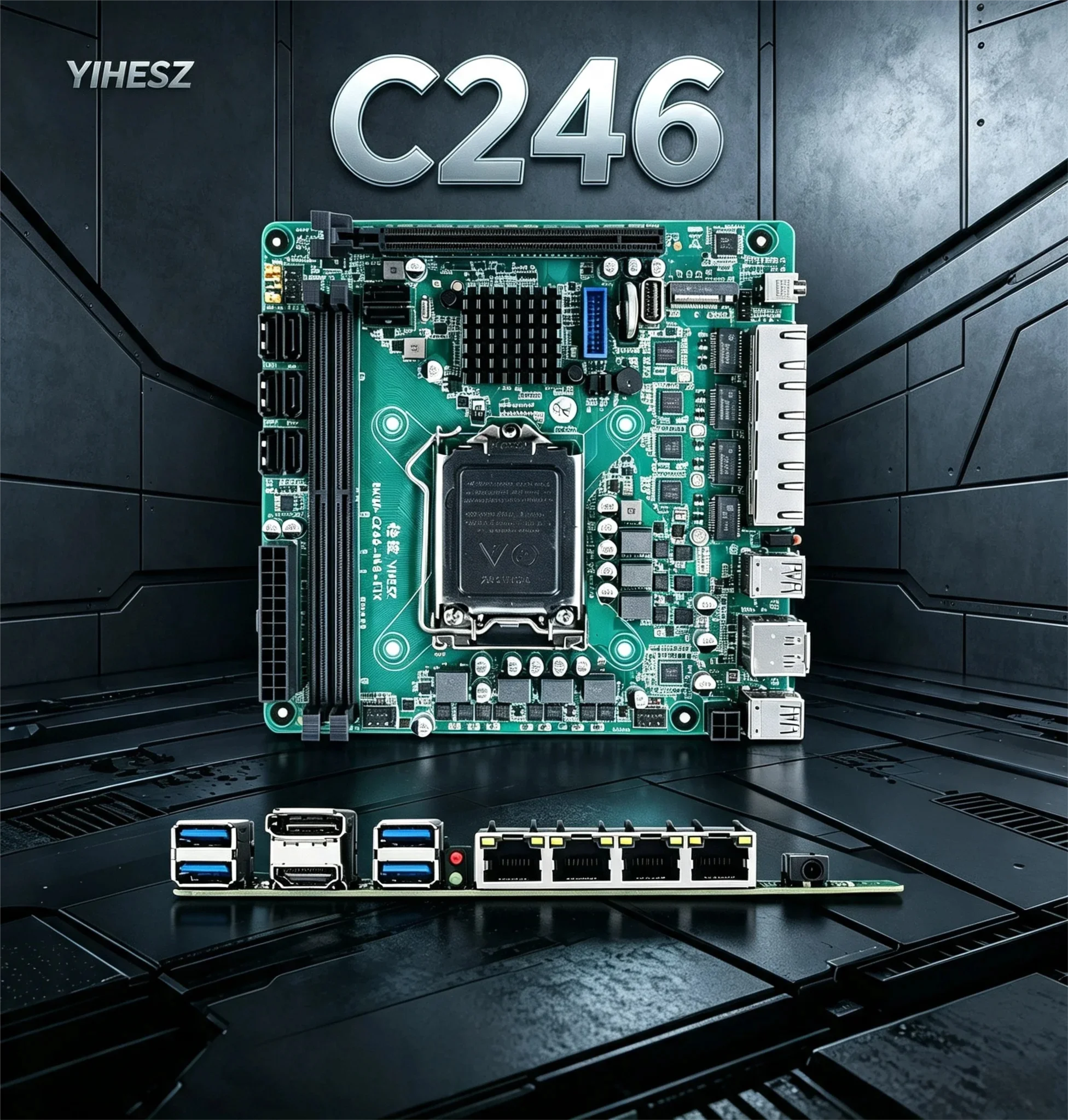 Nas Motherboard 8 Sata Mini Itx - Motherboard C246 ITX NAS Mendukung CPU