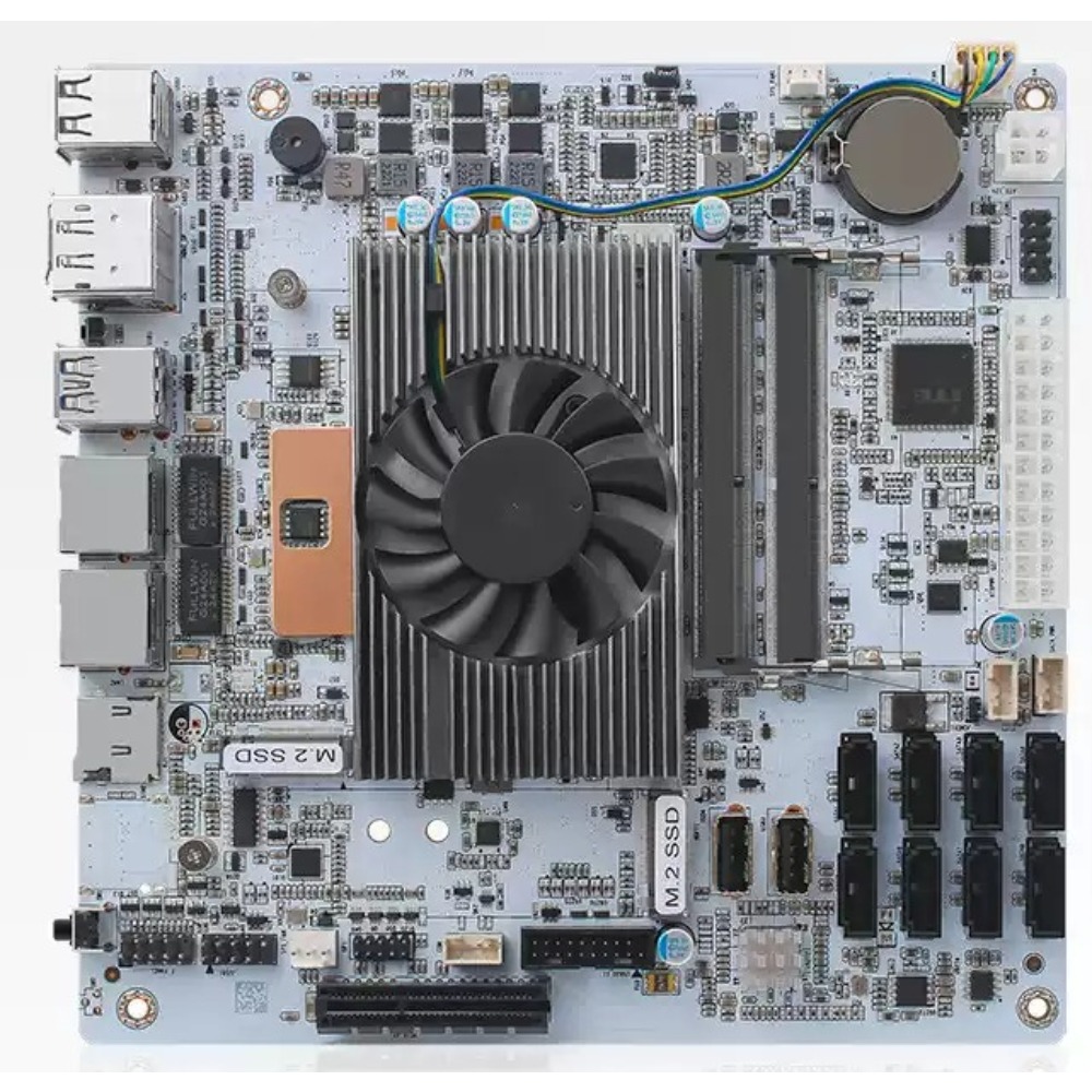 Nas Motherboard 8 Sata Mini Itx - Motherboard Mini‑ITX Putih M11 NAS I5‑8265U