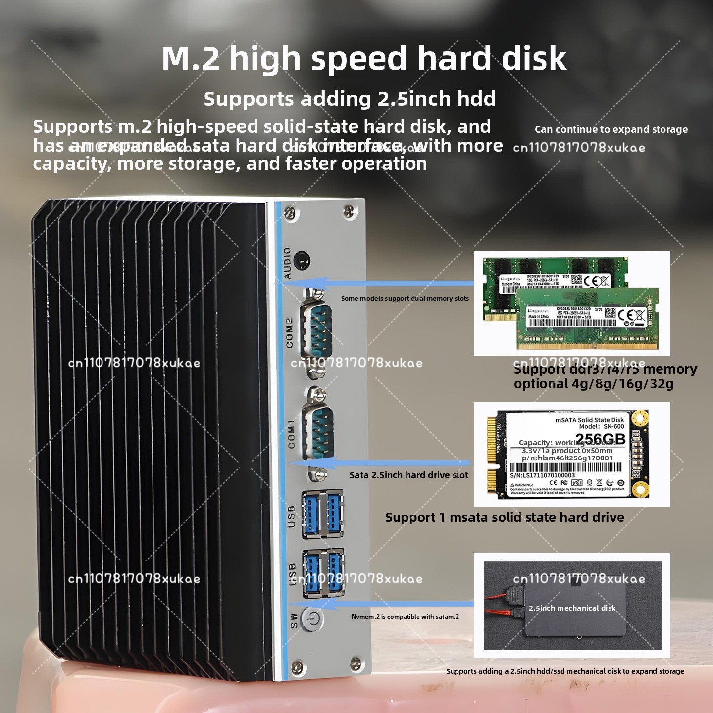 Fanless Industrial Pc Rs485 Core I7 - PC Industri Mini - Quad-Core N100/J1900/J6412,