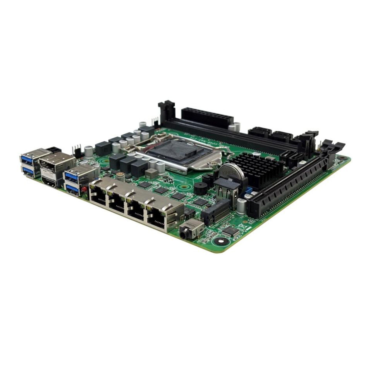Motherboard C246 ITX NAS Mendu - Nas Motherboard 8 Sata Mini Itx ulasan dan harga