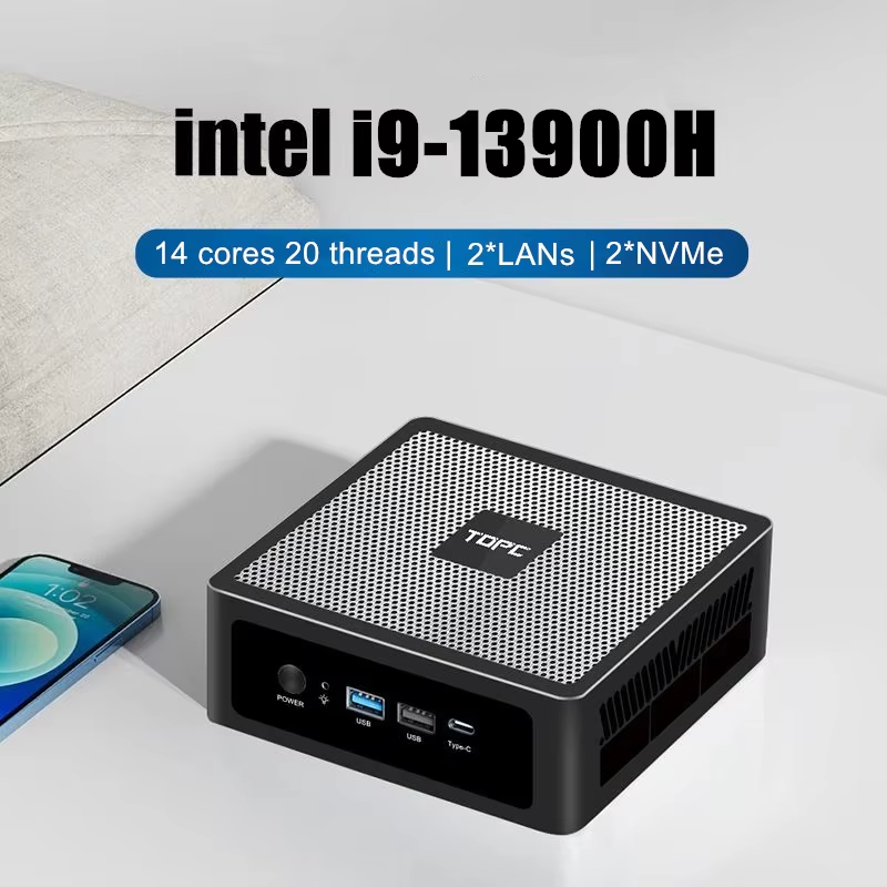 Topton Gaming Mini PC Generasi - Intel Core I9 13900H Mini Pc ulasan dan harga