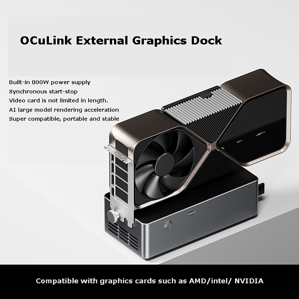 AG02/AG01 EGPU Dock dengan OCu - Oculink Egpu Mini Pc ulasan dan harga