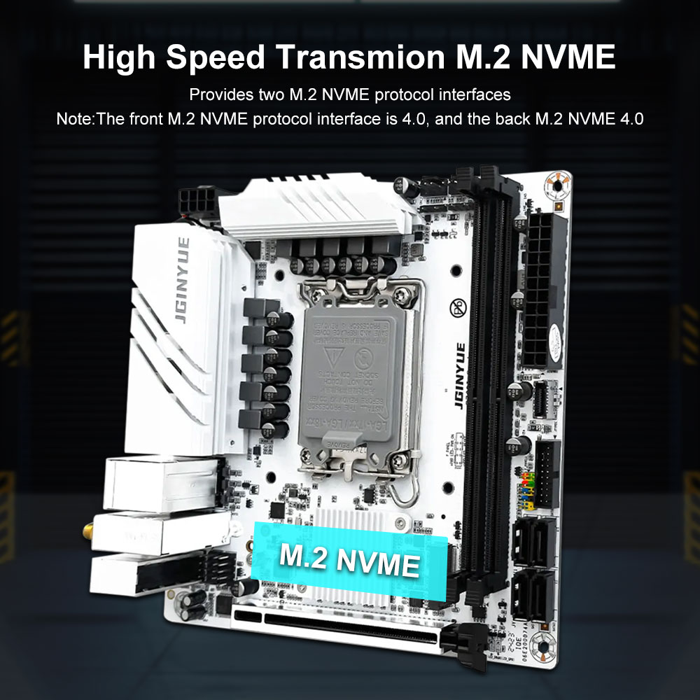 JGINYUE B760 Motherboard LGA 1 - Lga1700 Itx Motherboard Ddr5 ulasan dan harga